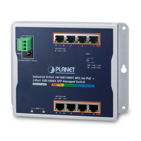IP30, IPv6/IPv4, 8-Port 1000T