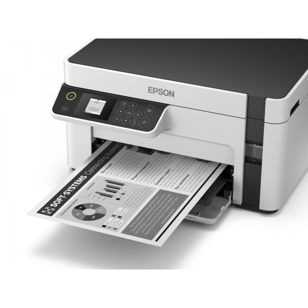 Epson EcoTank ET-M2120, Inyección de tinta, Impresión en blanco y negro, 1440 x 720 DPI, A4, Impresión directa, Negro, Blanco