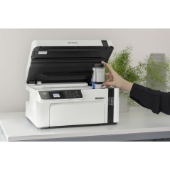 Epson EcoTank ET-M2120, Inyección de tinta, Impresión en blanco y negro, 1440 x 720 DPI, A4, Impresión directa, Negro, Blanco