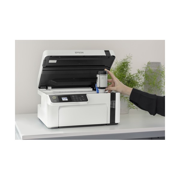 Epson EcoTank ET-M2120, Inyección de tinta, Impresión en blanco y negro, 1440 x 720 DPI, A4, Impresión directa, Negro, Blanco