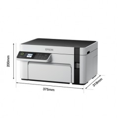 Epson EcoTank ET-M2120, Inyección de tinta, Impresión en blanco y negro, 1440 x 720 DPI, A4, Impresión directa, Negro, Blanco