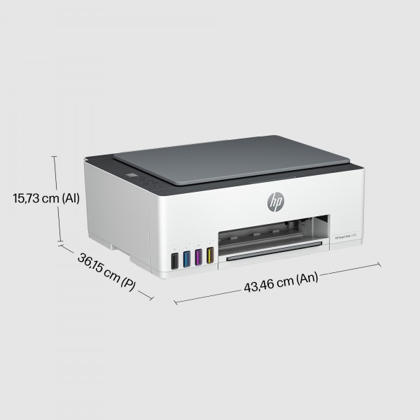 HP Smart Tank Impresora multifunción 5105, Inyección de tinta térmica, Impresión a color, 4800 x 1200 DPI, A4, Impresión directa