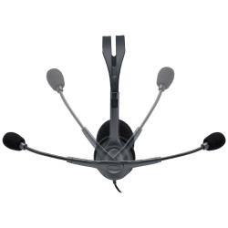 Auriculares Logitech H111/ con Micrófono/ Jack 3.5/ Negros