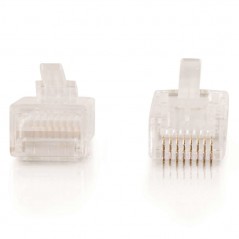 C2G 88123, RJ-45, Blanco, Plástico, Oro, 82 g, 50 pieza(s)