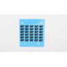 Rubber component for keyboard