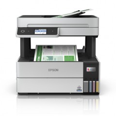 Epson EcoTank ET-5150, Inyección de tinta, Impresión a color, 4800 x 1200 DPI, A4, Impresión directa, Negro, Blanco