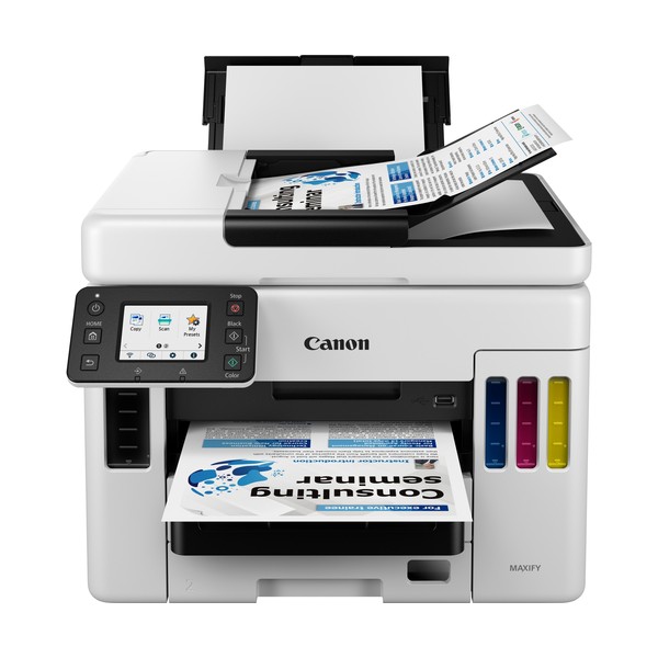 Canon MAXIFY GX7050 MegaTank, Inyección de tinta, Impresión a color, 600 x 1200 DPI, A4, Impresión directa, Negro, Blanco