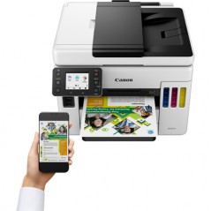 Canon MAXIFY GX7050 MegaTank, Inyección de tinta, Impresión a color, 600 x 1200 DPI, A4, Impresión directa, Negro, Blanco