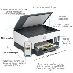 HP Smart Tank Impresora multifunción 7005, Inyección de tinta térmica, Impresión a color, 4800 x 1200 DPI, A4, Impresión directa