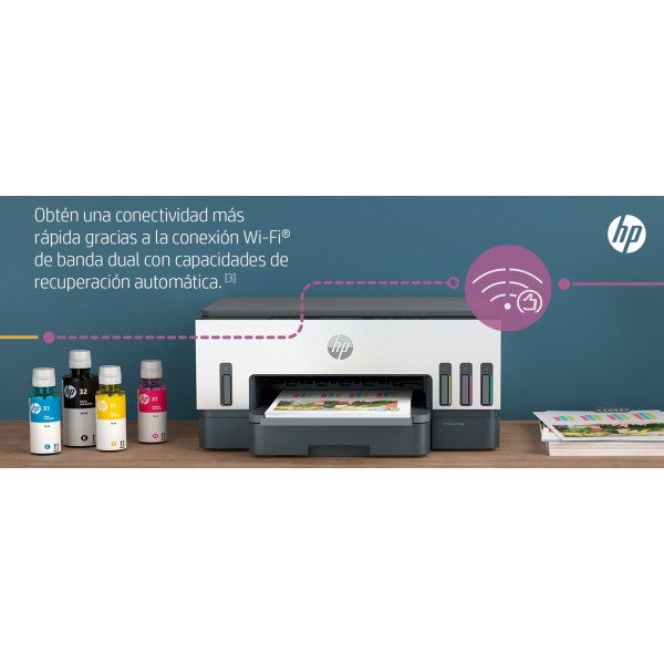 HP Smart Tank Impresora multifunción 7005, Inyección de tinta térmica, Impresión a color, 4800 x 1200 DPI, A4, Impresión directa