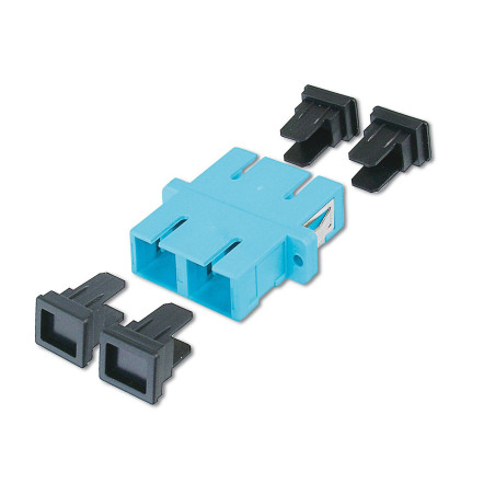 SC / SC Duplex Coupler aqua