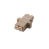 LC / LC Duplex Coupler beige