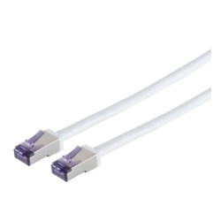 HIGH-FLEX Cat6a S/FTP White 1m