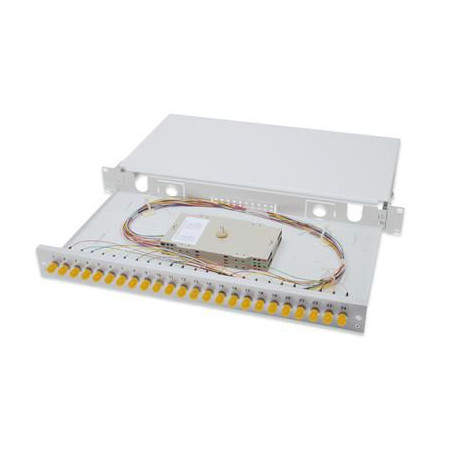 FO splice box, 1U, equipped,