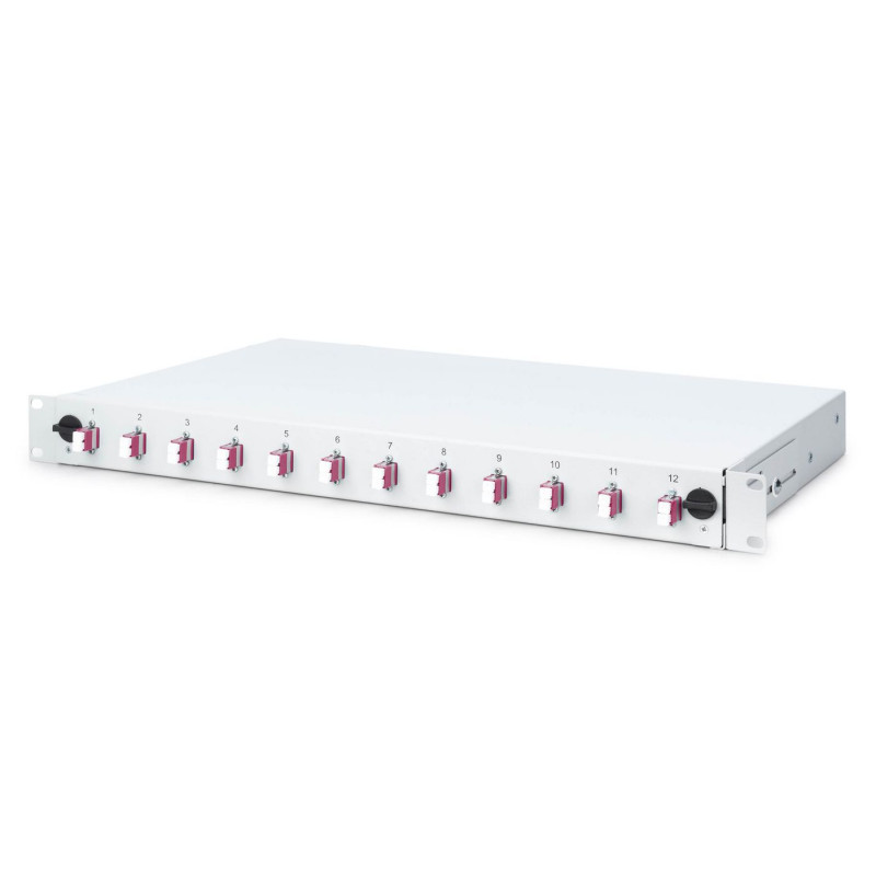 FO splice box, 1U, equipped,