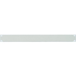 19" Blank Panel, 1U, Grey