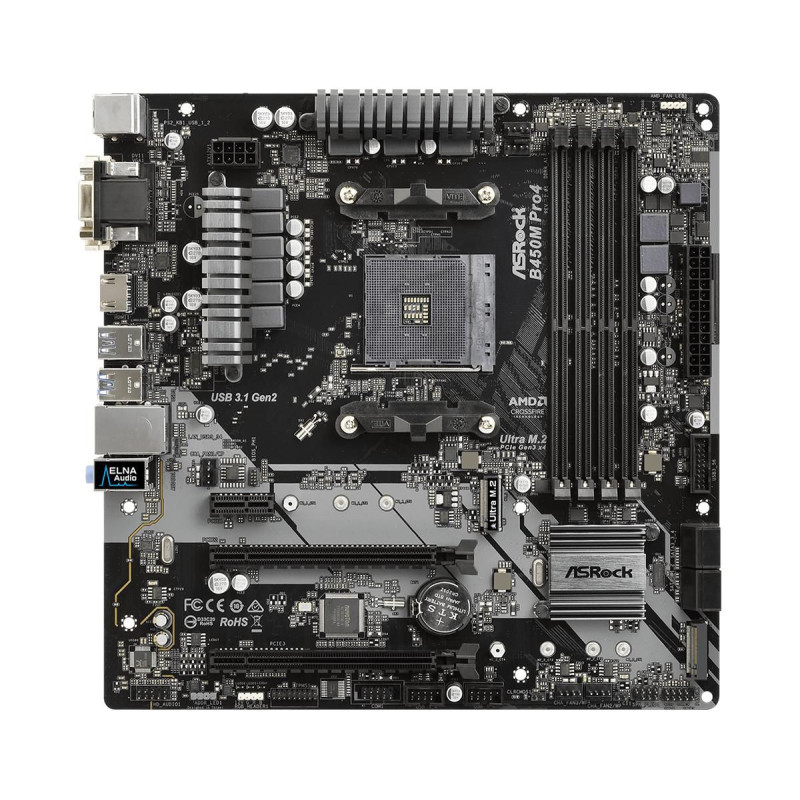 B450M Pro4 Amd B450 Socket