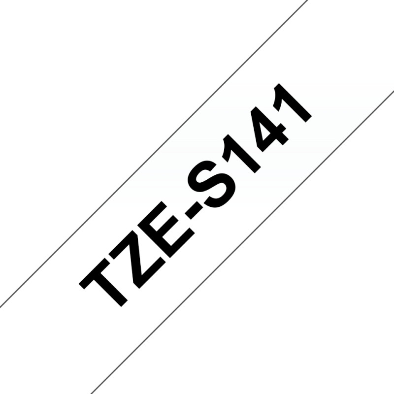 Tape/18mm black on clear