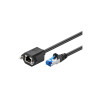 S/FTP CAT6A Ext. cable 1m