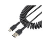 3ft USB A to C Charging Cable Coiled M/M