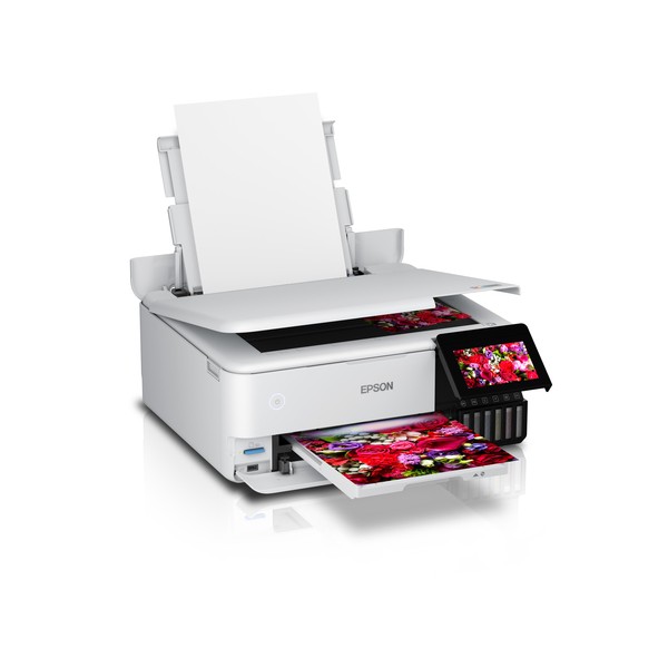 Epson EcoTank ET-8500, Inyección de tinta, Impresión a color, 5760 x 1440 DPI, A4, Impresión directa, Blanco