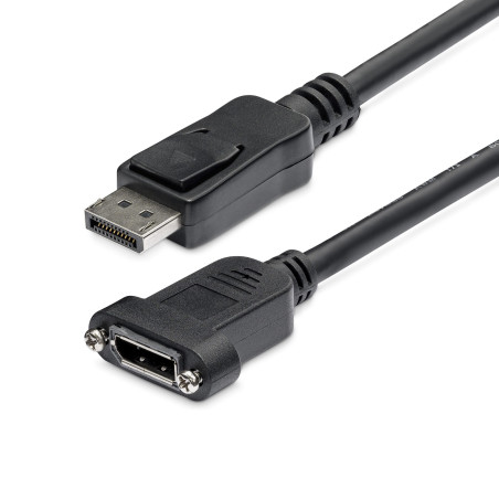 3ft Panel Mount DisplayPort Cable M/F