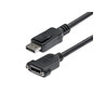 3ft Panel Mount DisplayPort Cable M/F