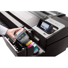 HP Designjet Impresora T1700 de 44 pulgadas, Inyección de tinta térmica, 2400 x 1200 DPI, HP-GL/2, TIFF, URF, Cian, Gris, Magent