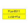 FLE6511 21MMX45MM BLCK ON YELL FLAG TAPE