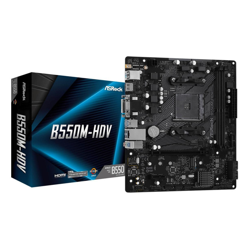 Asrock B550M-HDV AMD B550 Zócalo AM4 micro ATX | APLIUM