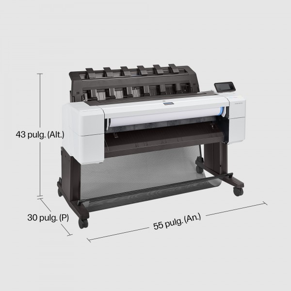 HP Designjet Impresora T1600 de 36 pulgadas, Inyección de tinta térmica, 2400 x 1200 DPI, HP-GL/2, HP-RTL, PDF 1.7, PostScript 3