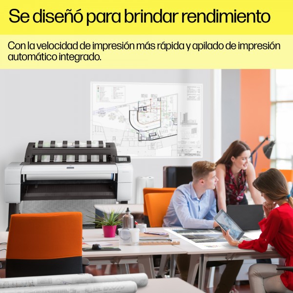 HP Designjet Impresora T1600 de 36 pulgadas, Inyección de tinta térmica, 2400 x 1200 DPI, HP-GL/2, HP-RTL, PDF 1.7, PostScript 3