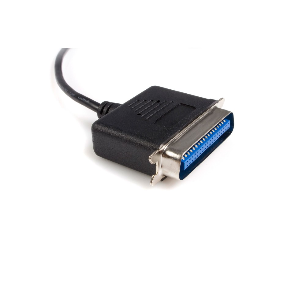 StarTech.com Cable de 1,8m Adaptador de Impresora Paralelo Centronics a USB A, Negro, Centronics, USB A, 1,9 m, Macho/Macho, USB