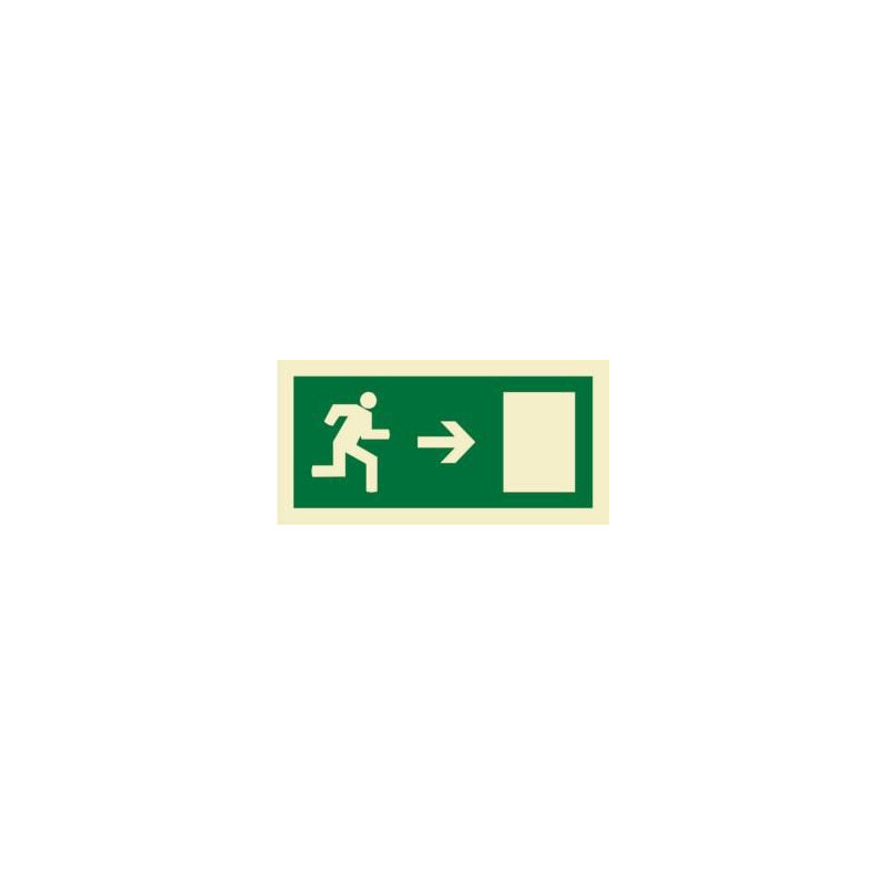 200X100 RIGHT EXIT SIGN