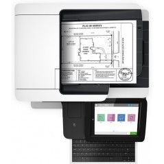 HP LaserJet Enterprise Flow Impresora multifunción M528z, Imprima, copie, escanee y envíe por fax, Impresión desde USB frontal; 
