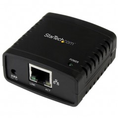 StarTech.com Servidor de Impresión en Red Ethernet 10/100 Mbps a USB 2.0 con LPR, Negro, Actividad, Enlace, Poder, LAN Ethernet,