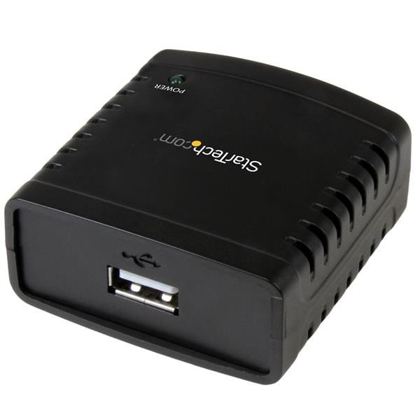 StarTech.com Servidor de Impresión en Red Ethernet 10/100 Mbps a USB 2.0 con LPR, Negro, Actividad, Enlace, Poder, LAN Ethernet,