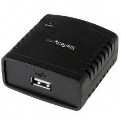 StarTech.com Servidor de Impresión en Red Ethernet 10/100 Mbps a USB 2.0 con LPR, Negro, Actividad, Enlace, Poder, LAN Ethernet,