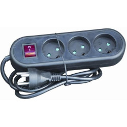 3-PLUG MED WITH SWITCH