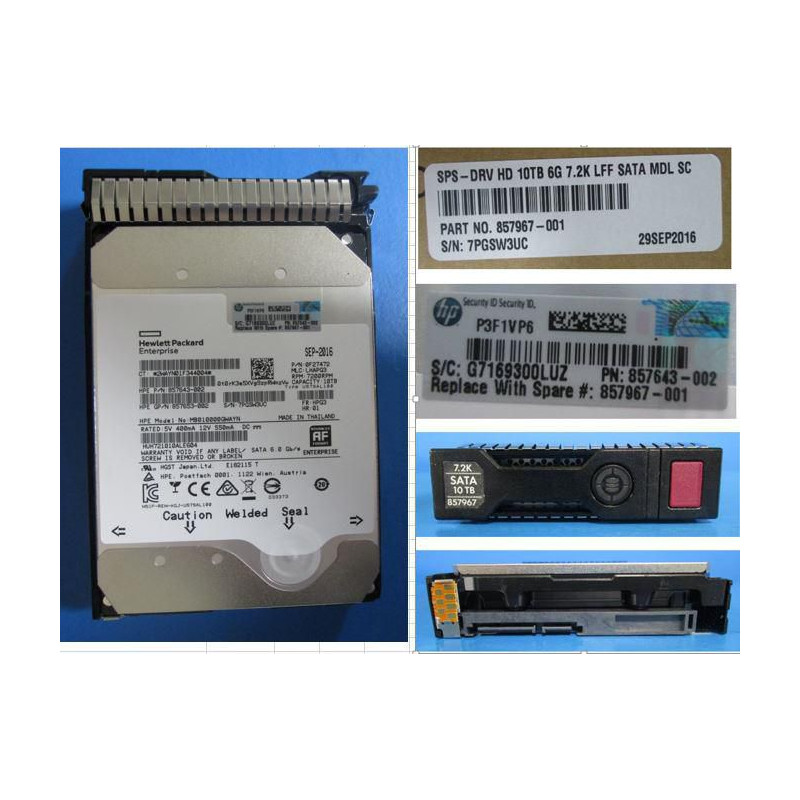 HD 10TB 6G 7.2K LFF SATA MDL