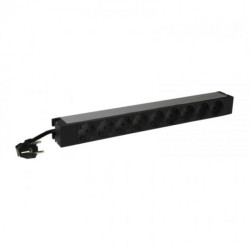 Basic PDU 19" 9 Schuko outputs 8PCS Bulk