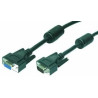 VGA cable, HD15/M to HD15/F,
