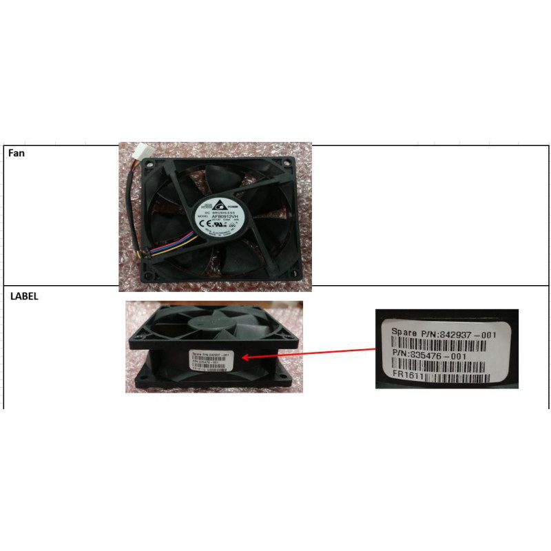 Proliant ML10 Gen 9 Rear Fan