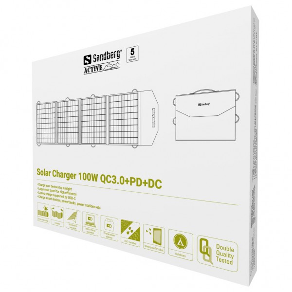 Solar Charger 100W QC3.0+PD+DC