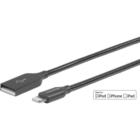 Lightning Cable MFI 0,5m Steel