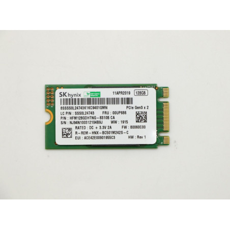128GB M.2 PCIe NVMe SSD