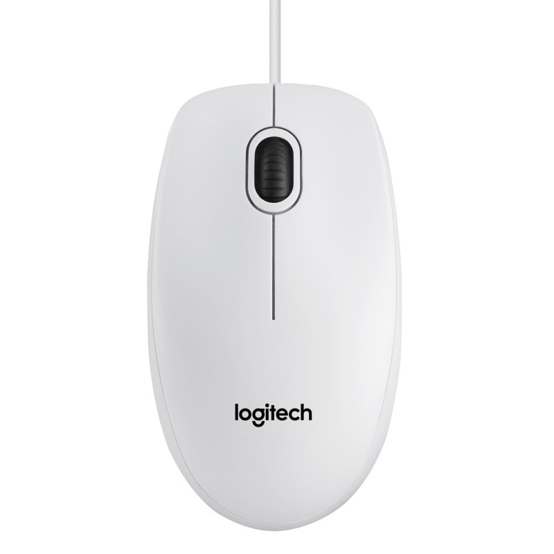 B100, Corded mouse,White