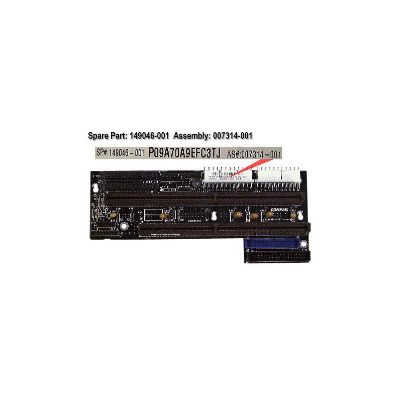 Server backplane board with