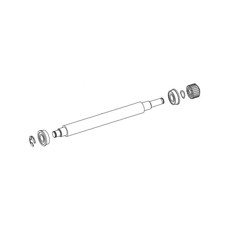 PLATEN ROLLER ASSY 4" PEEL