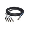 ASSY CBL QSFP+-4X SFP+ 1M CU